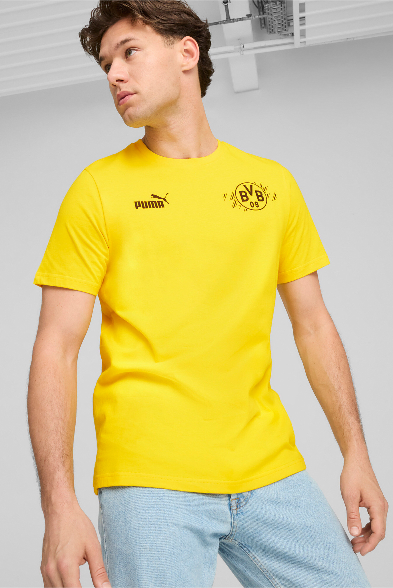 Мужская желтая футболка Borussia Dortmund ftblCULTURE Tee Men 1