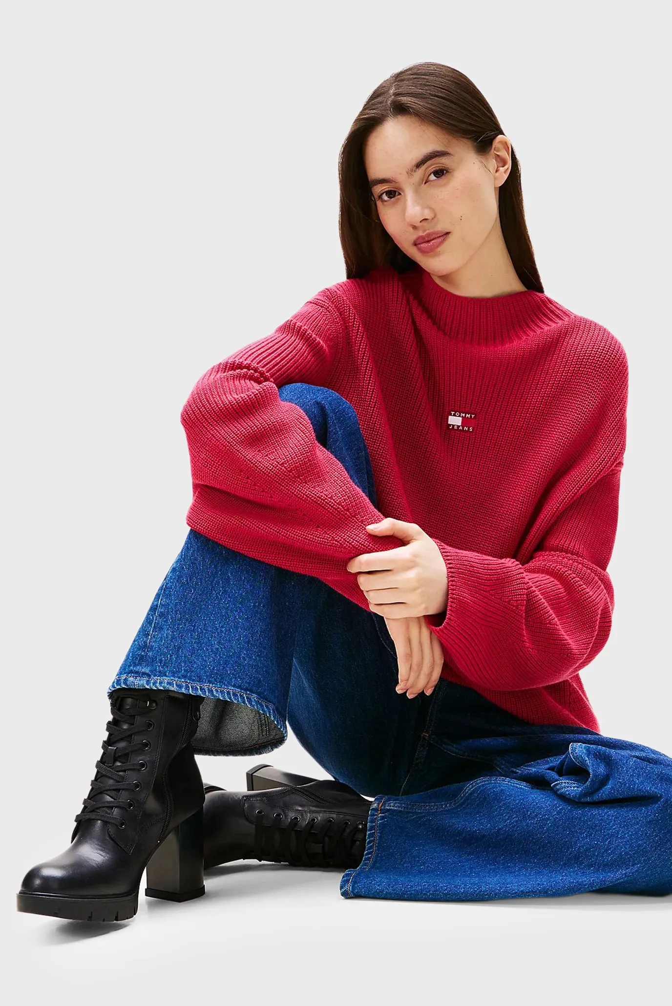 Женские черные кожаные ботильоны HEEL 6