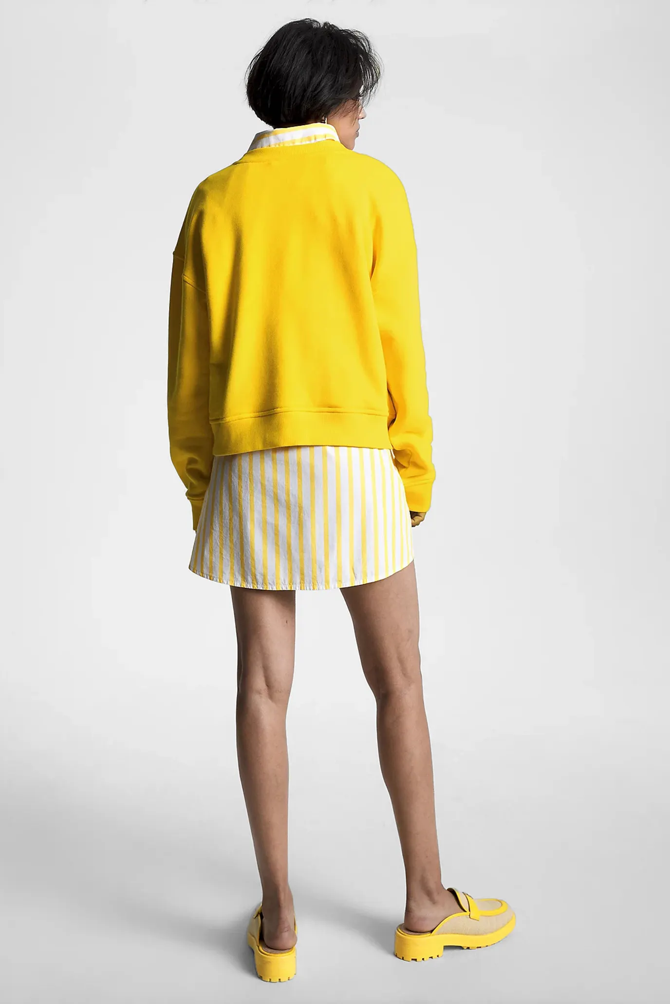 Жіночий жовтий світшот REG HILFIGER FR-TERRY SWEATSHRT 3