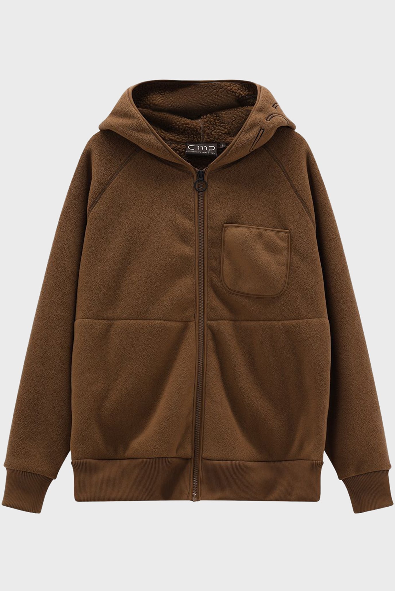 Мужское коричневое худи FIX HOOD ARCTIC BONDED Коричневый L CMP 35P4657-P711 Мужское коричневое худи FIX HOOD ARCTIC BONDED Коричневый L CMP 35P4657-P711