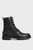 Женские черные кожаные ботинки TH MONOGRAM