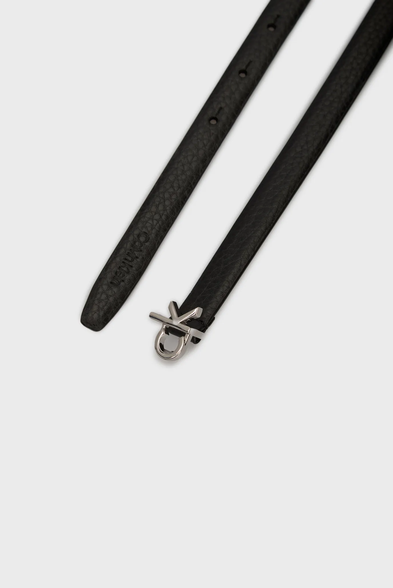 Женский черный кожаный ремень 2