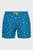 Мужские синие плавательные шорты с узором