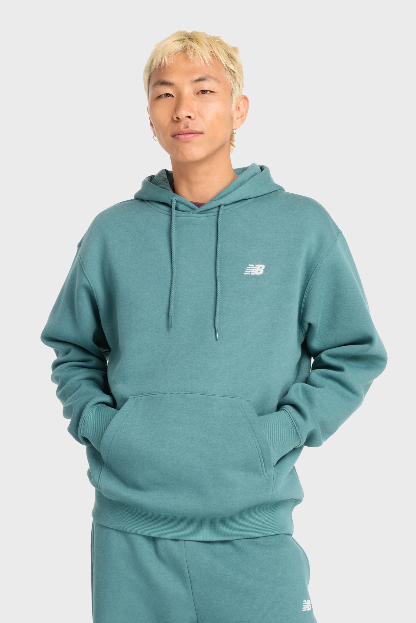 Чоловіче бірюзове худі Sport Essentials Fleece 1