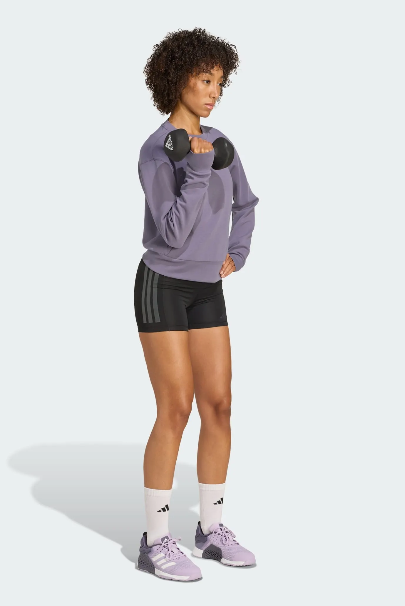 Жіночий бузковий світшот Designed-for-Training Warm-Up Crewneck 2