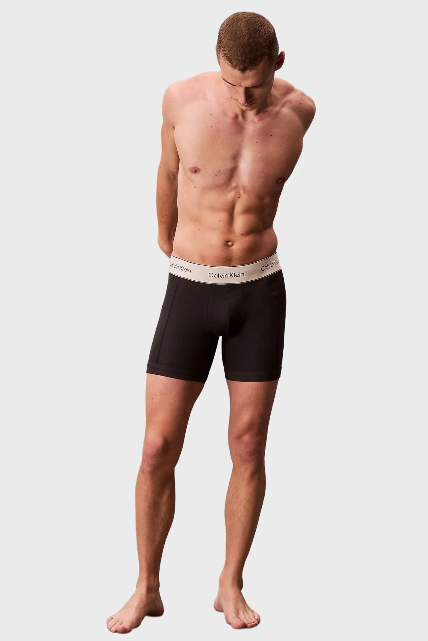 Мужские черные боксеры (3 шт) BOXER BRIEF 4