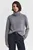 Женский серый шерстяной свитер SOFT WOOL TURTLENECK