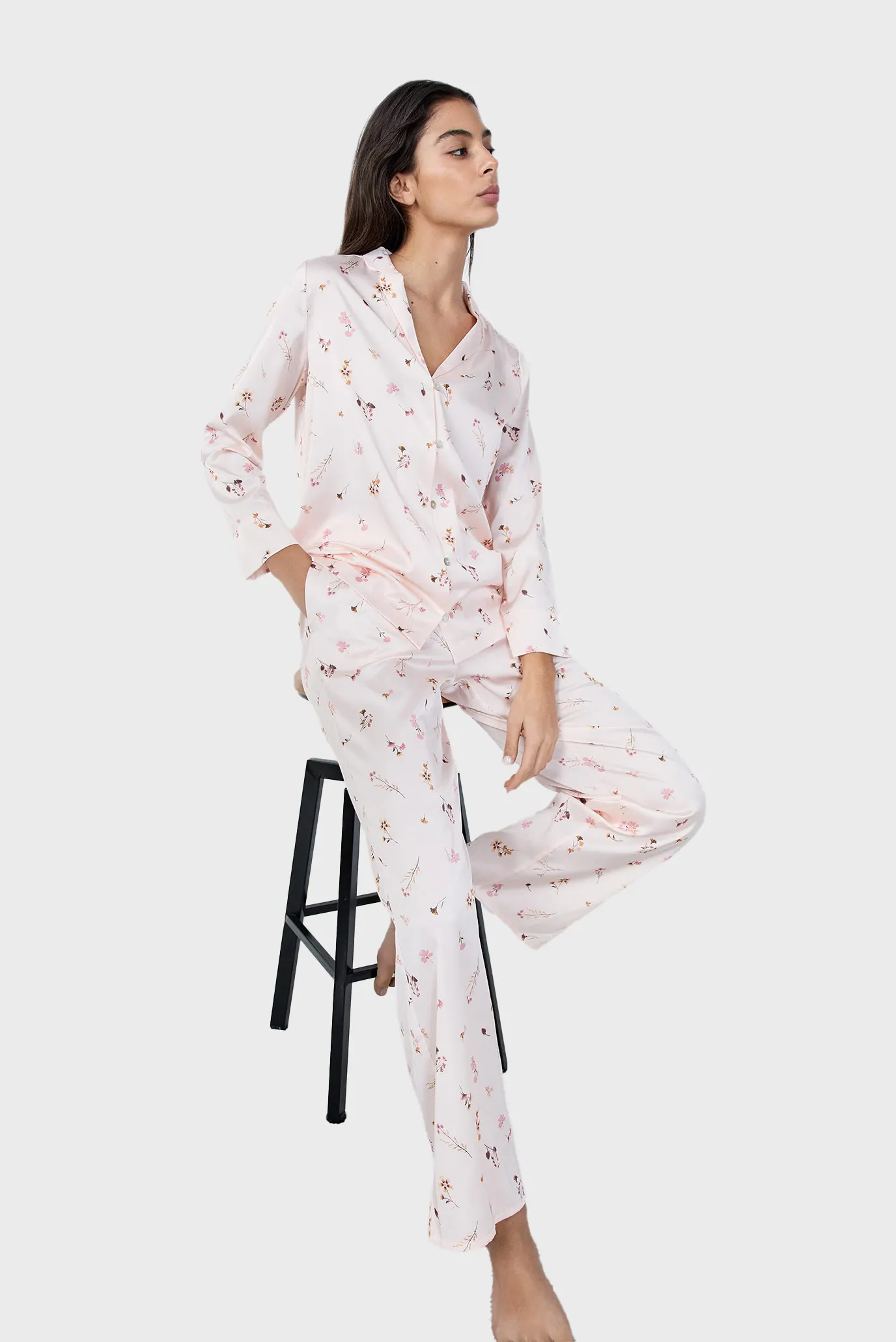 Жіночі рожеві брюки з візерунком RIVER 4