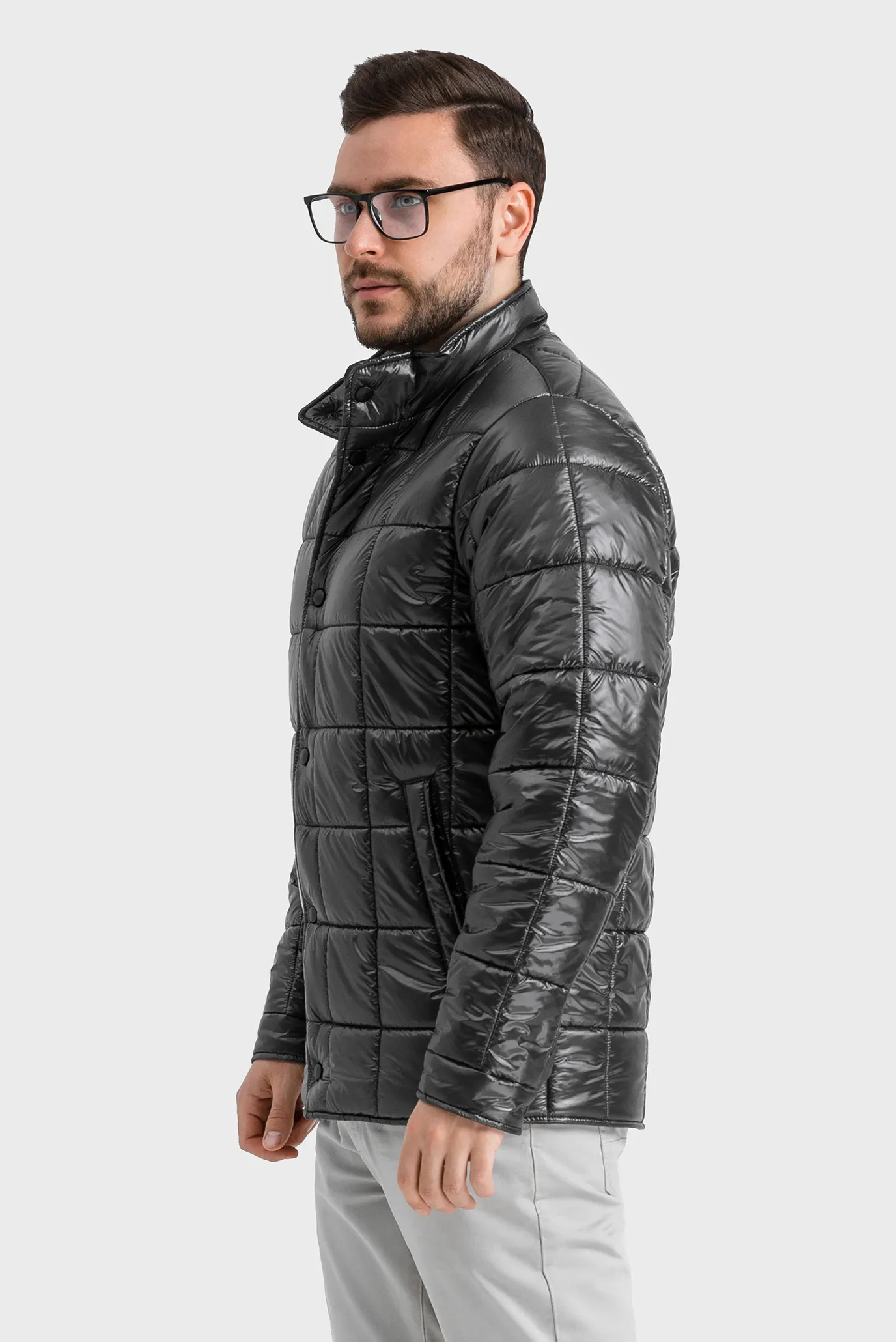Мужская темно-серая куртка 3