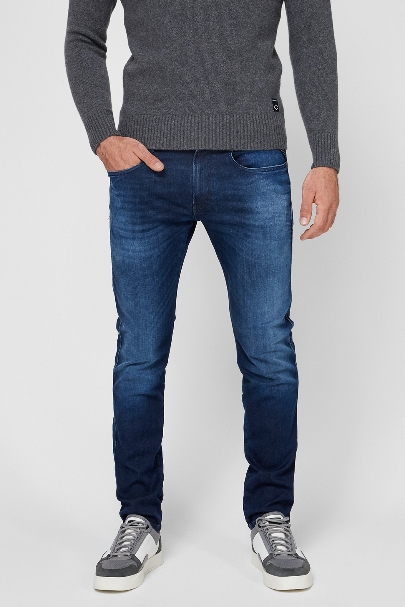 Мужские темно-синие джинсы ANBASS 1