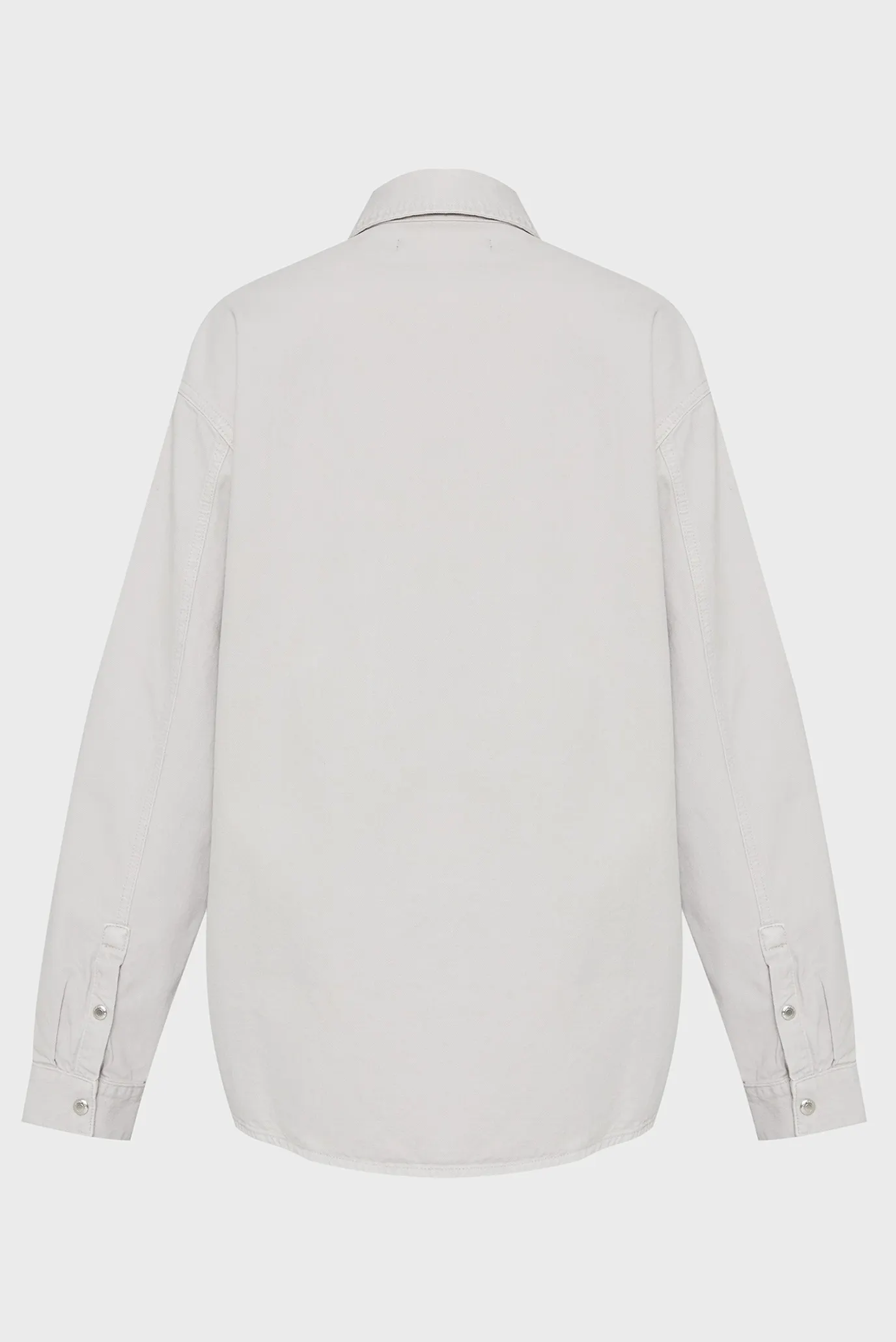 Женская серая рубашка overshirt 2