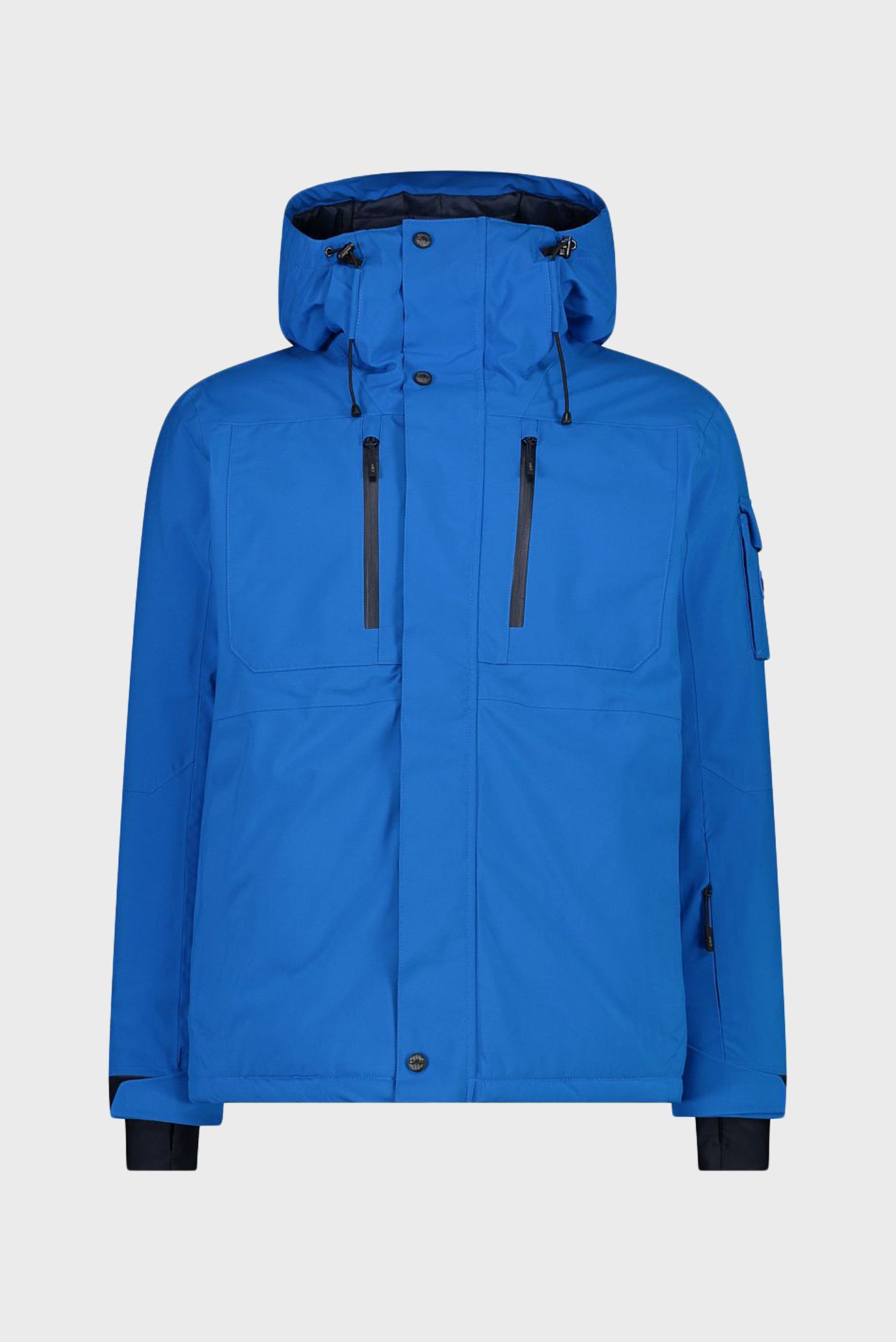 Мужская синяя лыжная куртка FIX HOOD MECHANICAL STR Синий 52 CMP 34W3917-L822 Мужская синяя лыжная куртка FIX HOOD MECHANICAL STR Синий 52 CMP 34W3917-L822