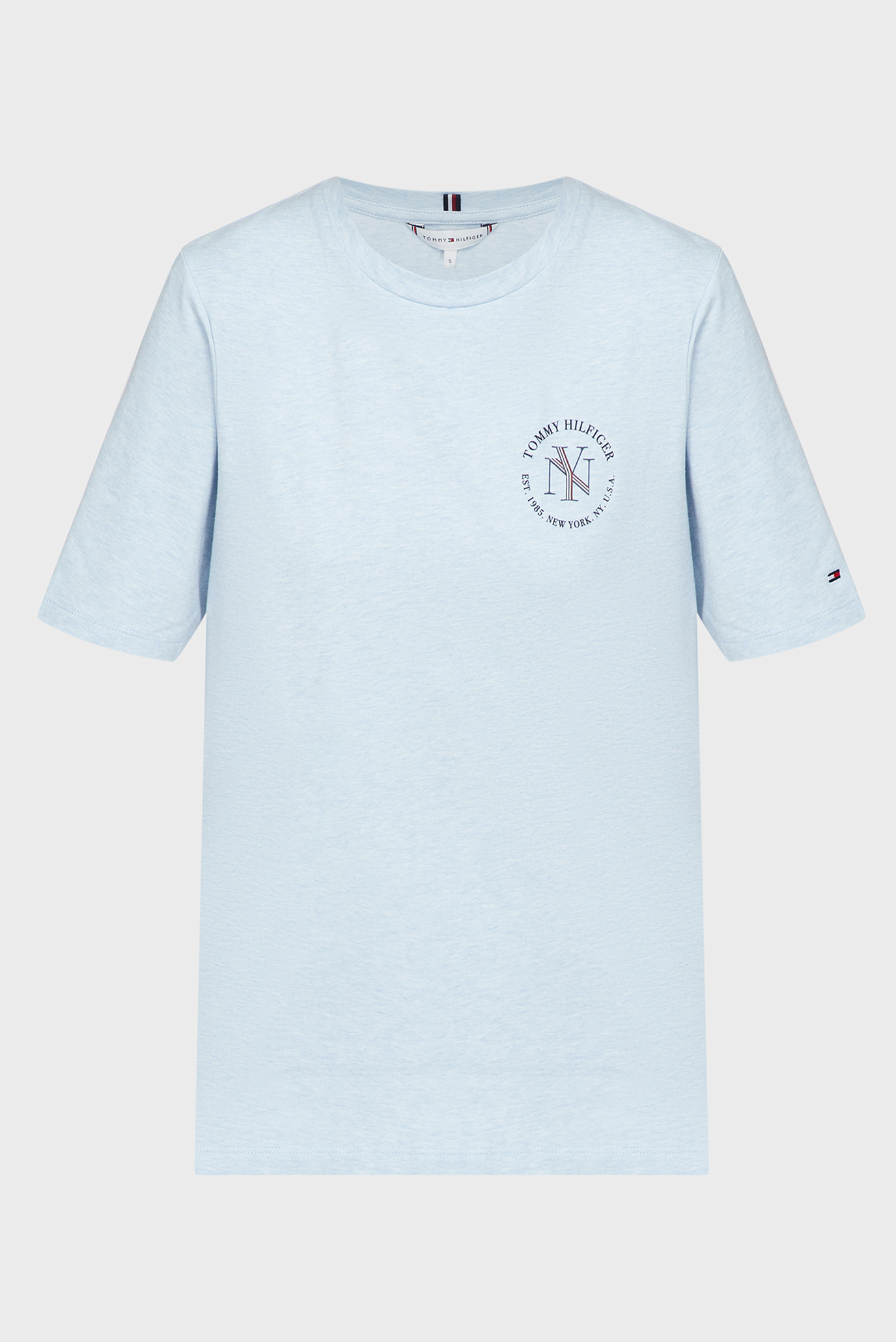 Жіноча блакитна футболка TJW RLXD TOMMY SIGNATURE SS 1