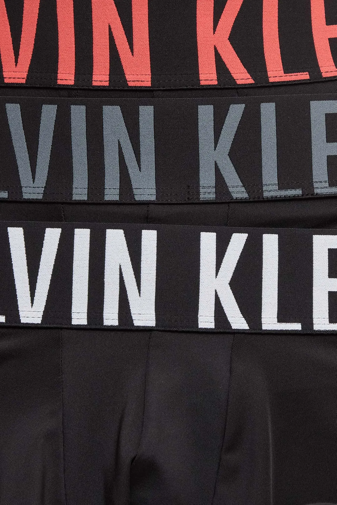 Мужские черные боксеры (3 шт) LOW RISE TRUNK 6