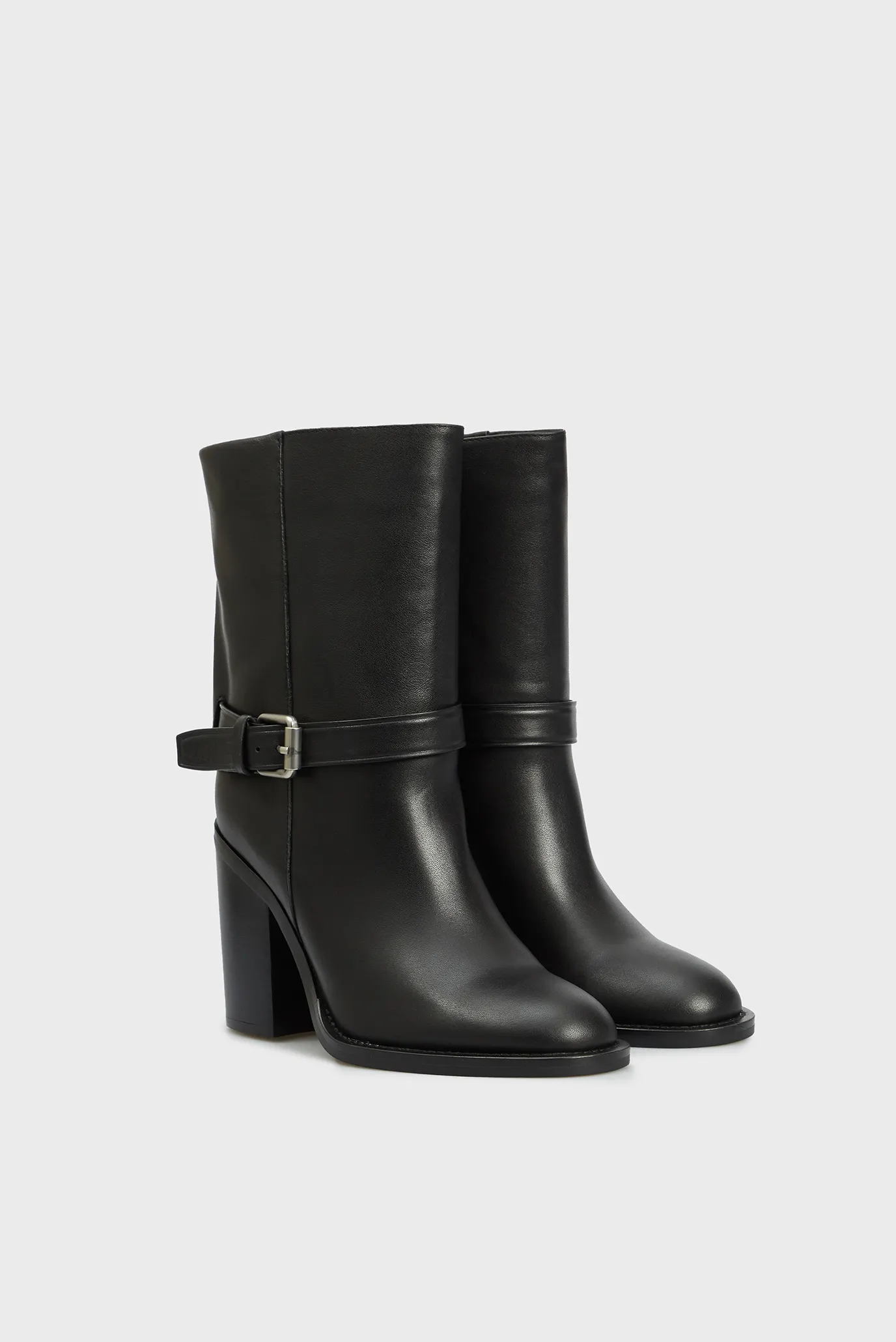 Женские черные кожаные ботильоны Emmi 3