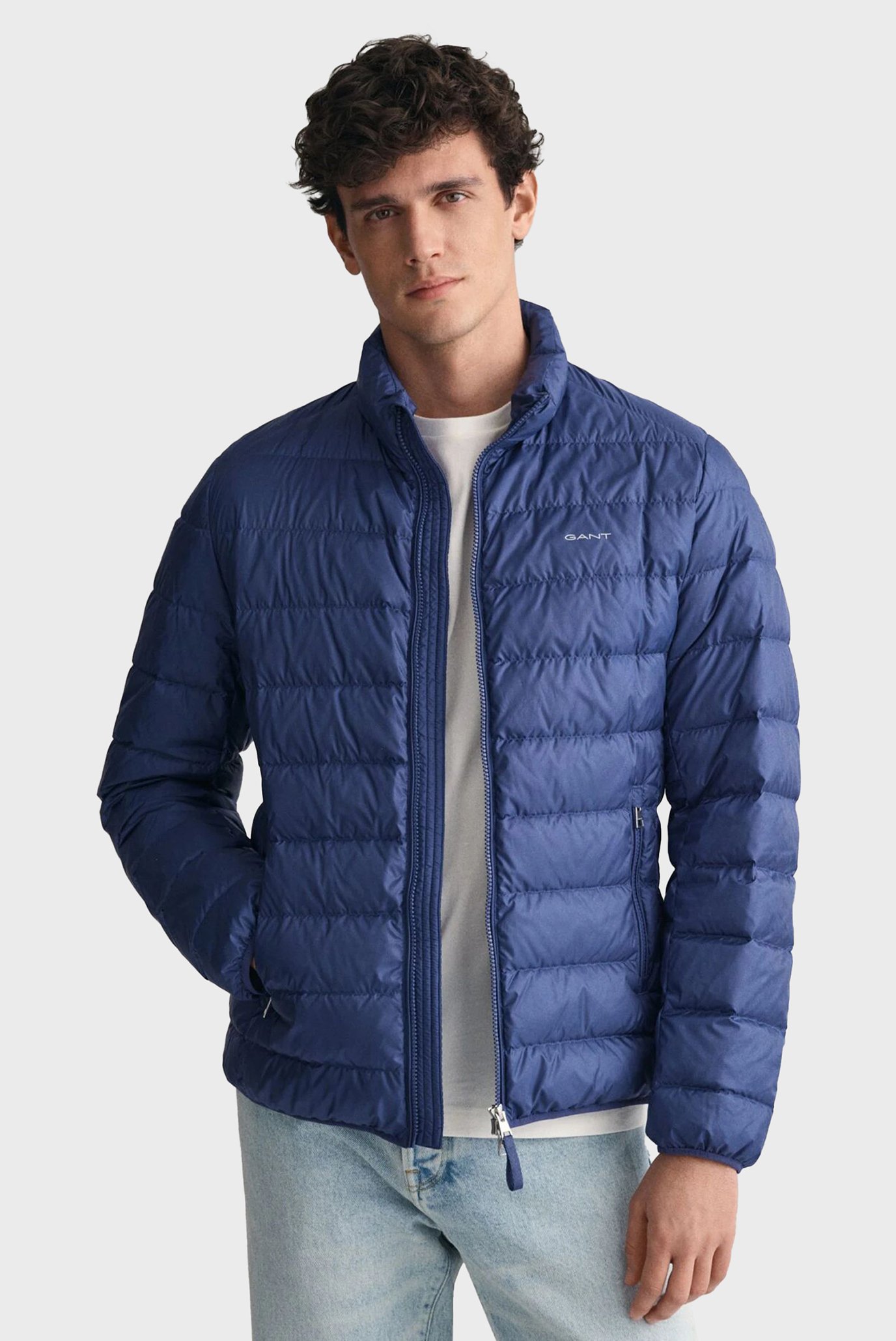 Мужской синий пуховик LIGHT DOWN JACKET 1