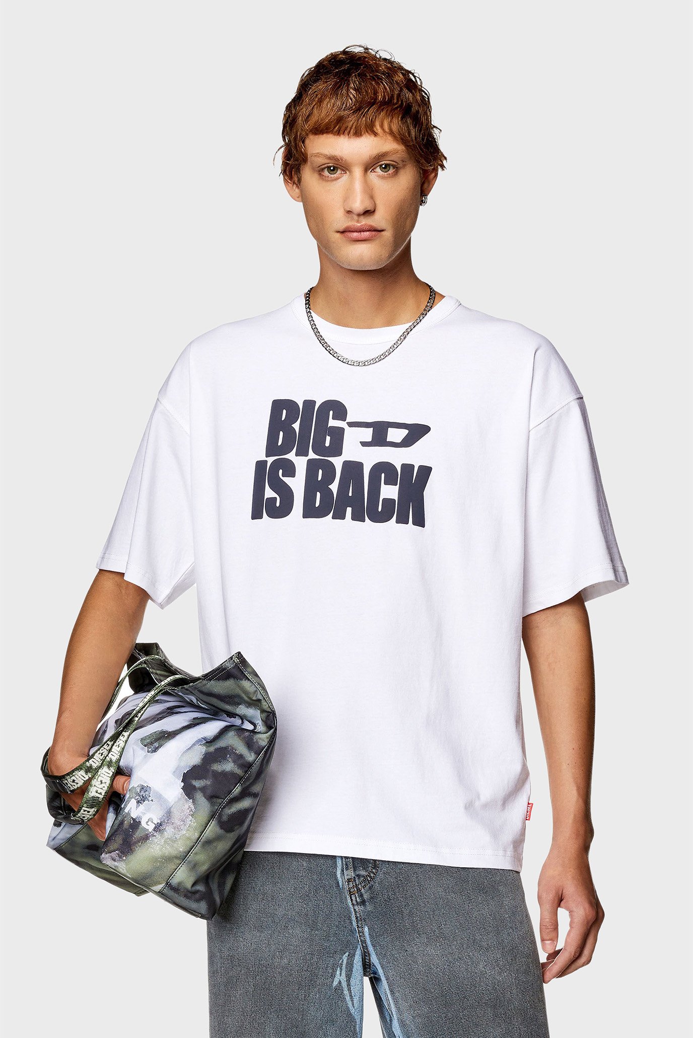 Чоловіча біла футболка T-BOXT-BACK MAGLIETTA 1