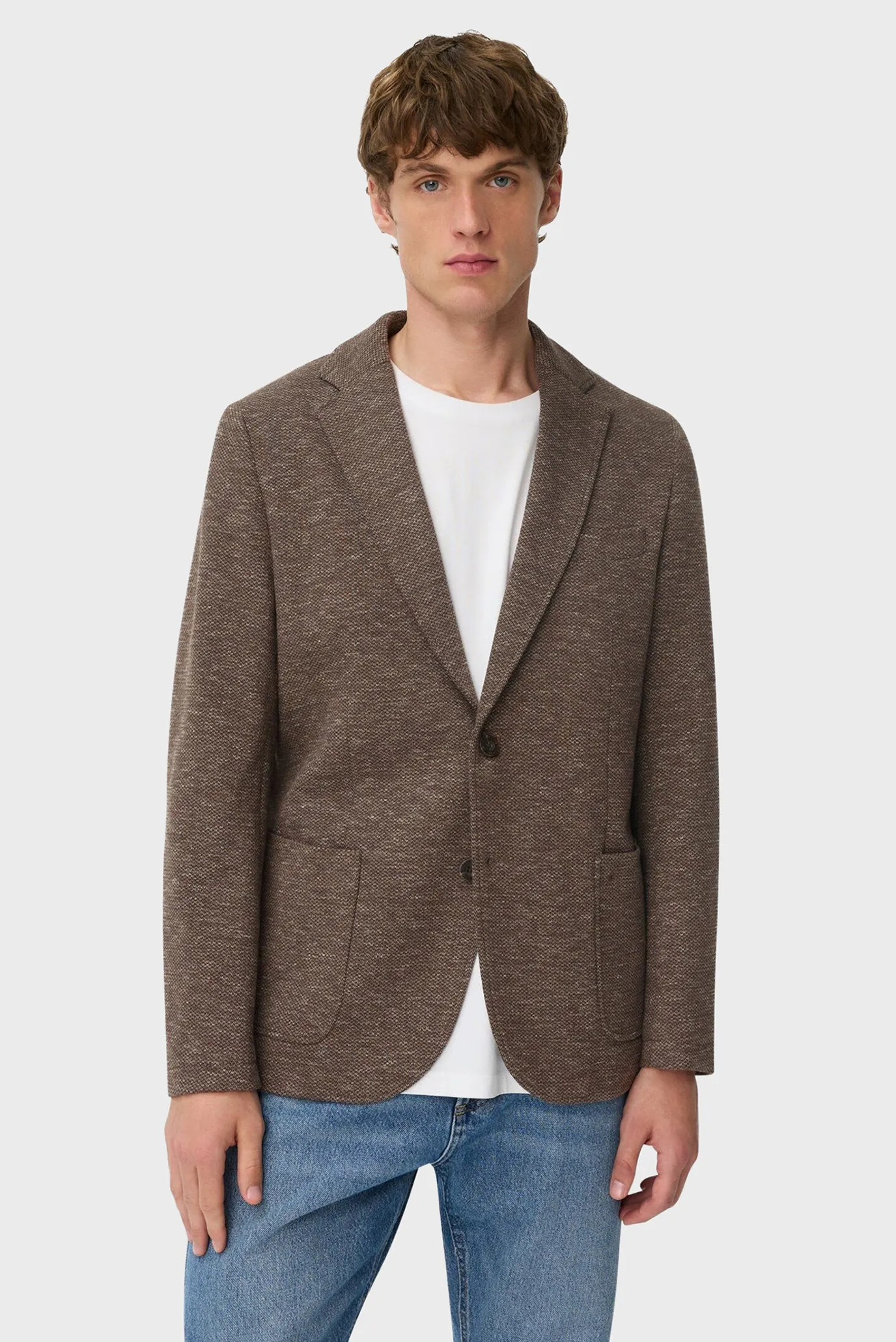 Мужской коричневый блейзер 1