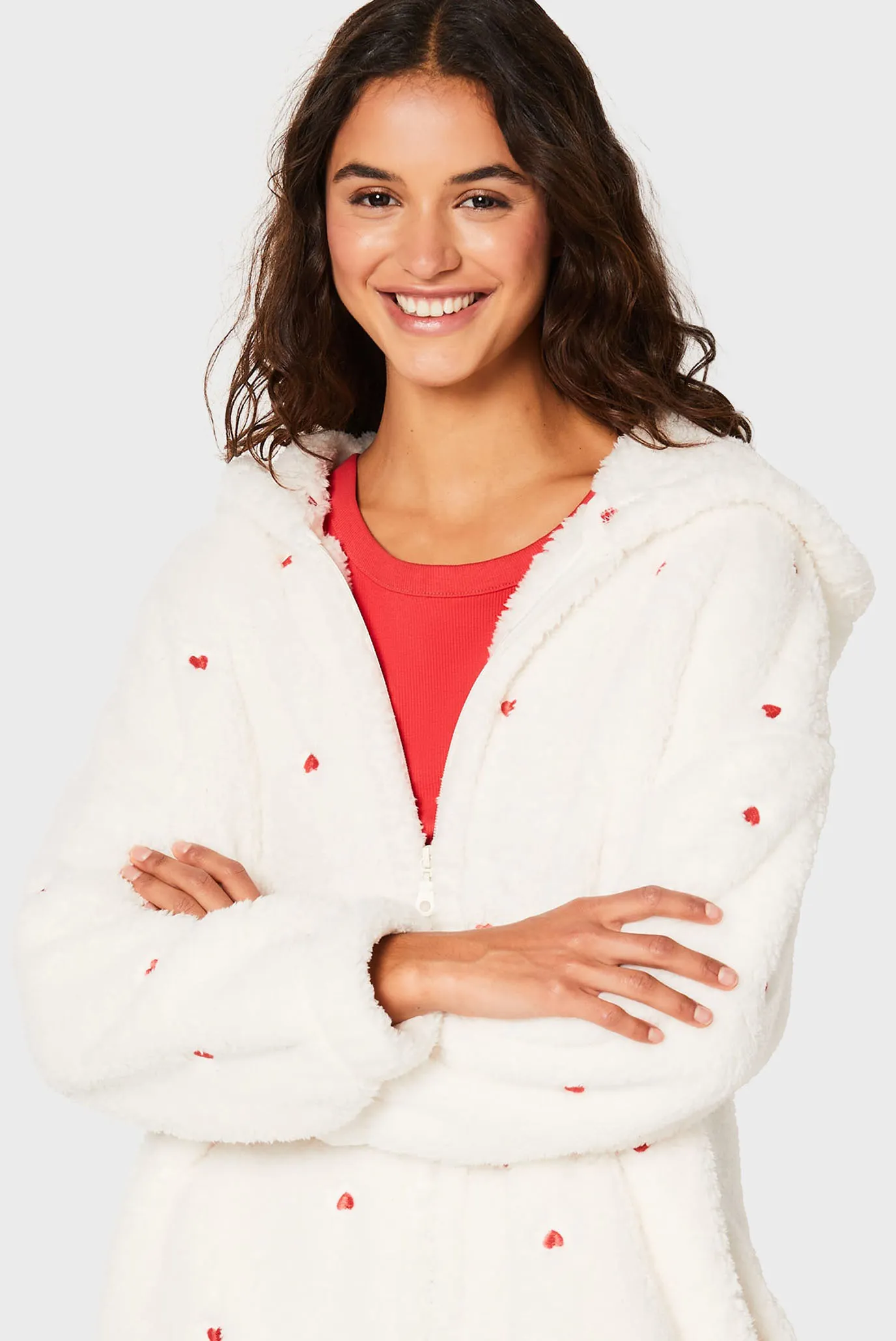 Жіночий білий комбінезон з візерунком GILLE 3