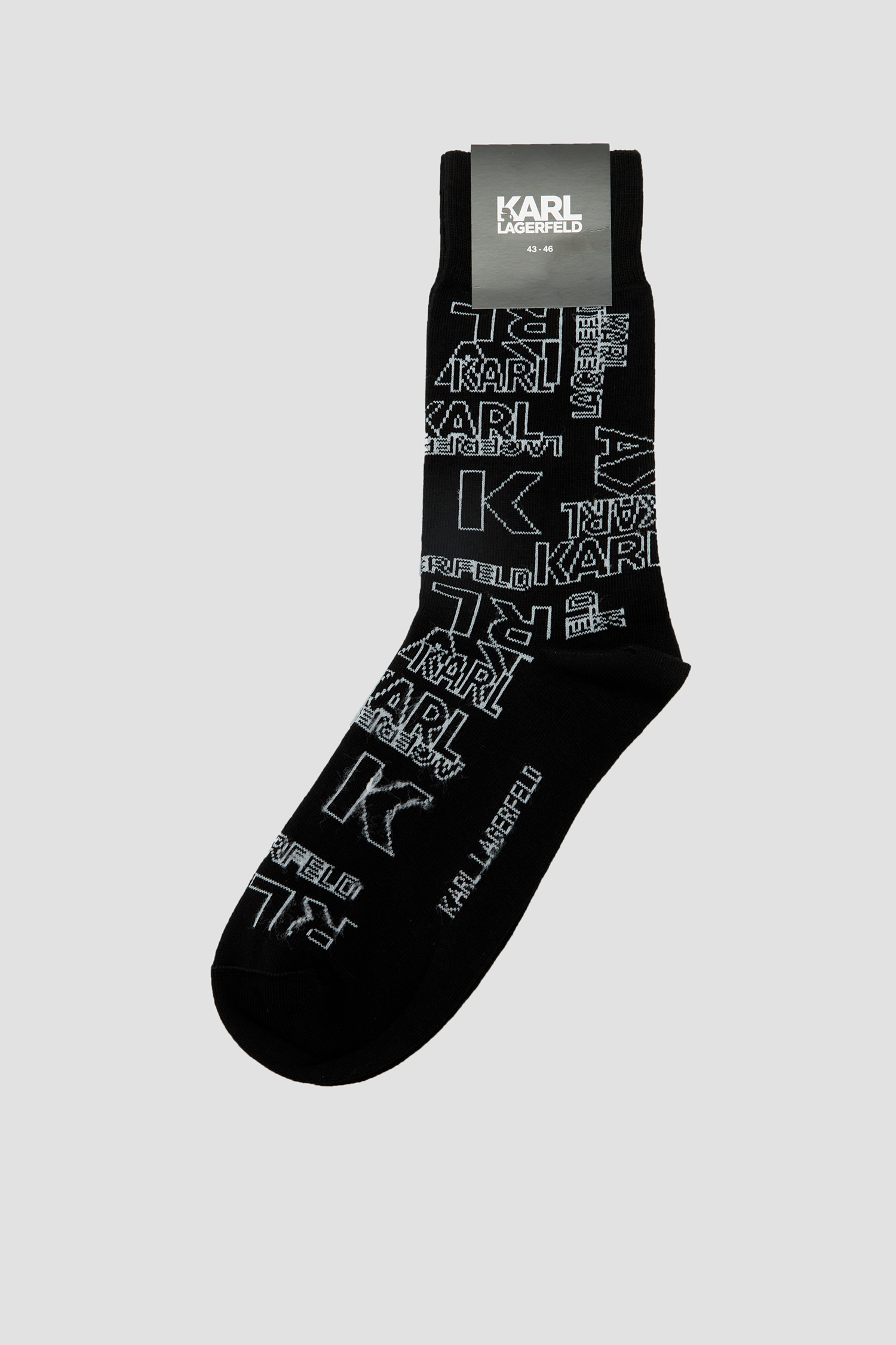 Чоловічі чорні шкарпетки з візерунком 1