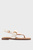 Женские бежевые кожаные сандалии Anica Lux Buckle Sandal
