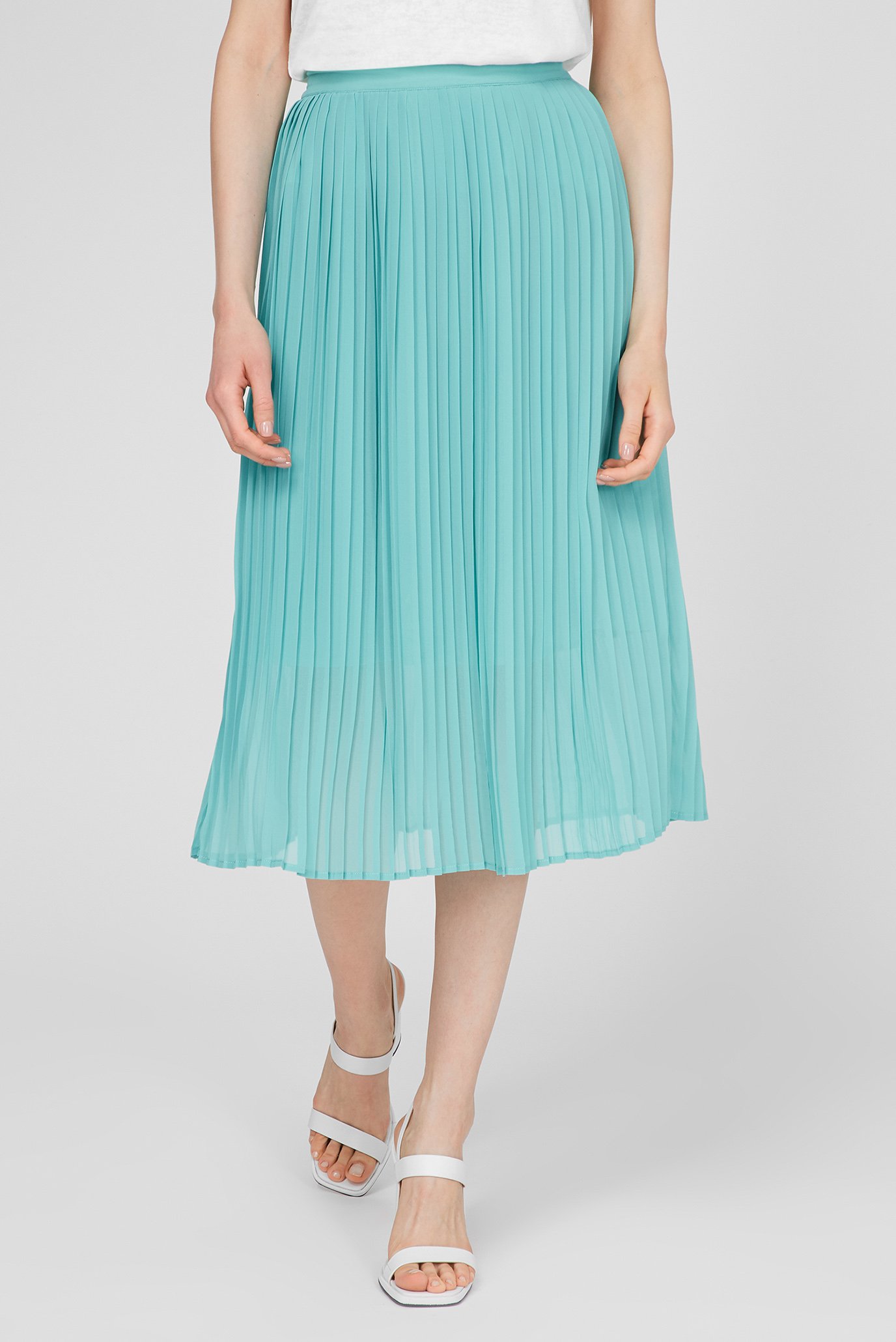 Женская бирюзовая плиссированная юбка LOIS 1