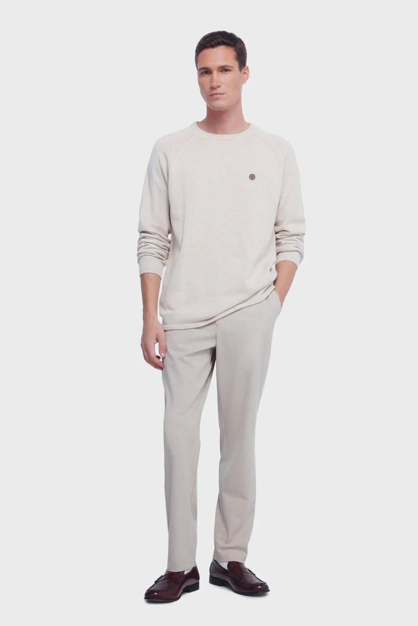 Мужской белый джемпер 4