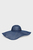 Жіночий синій капелюх