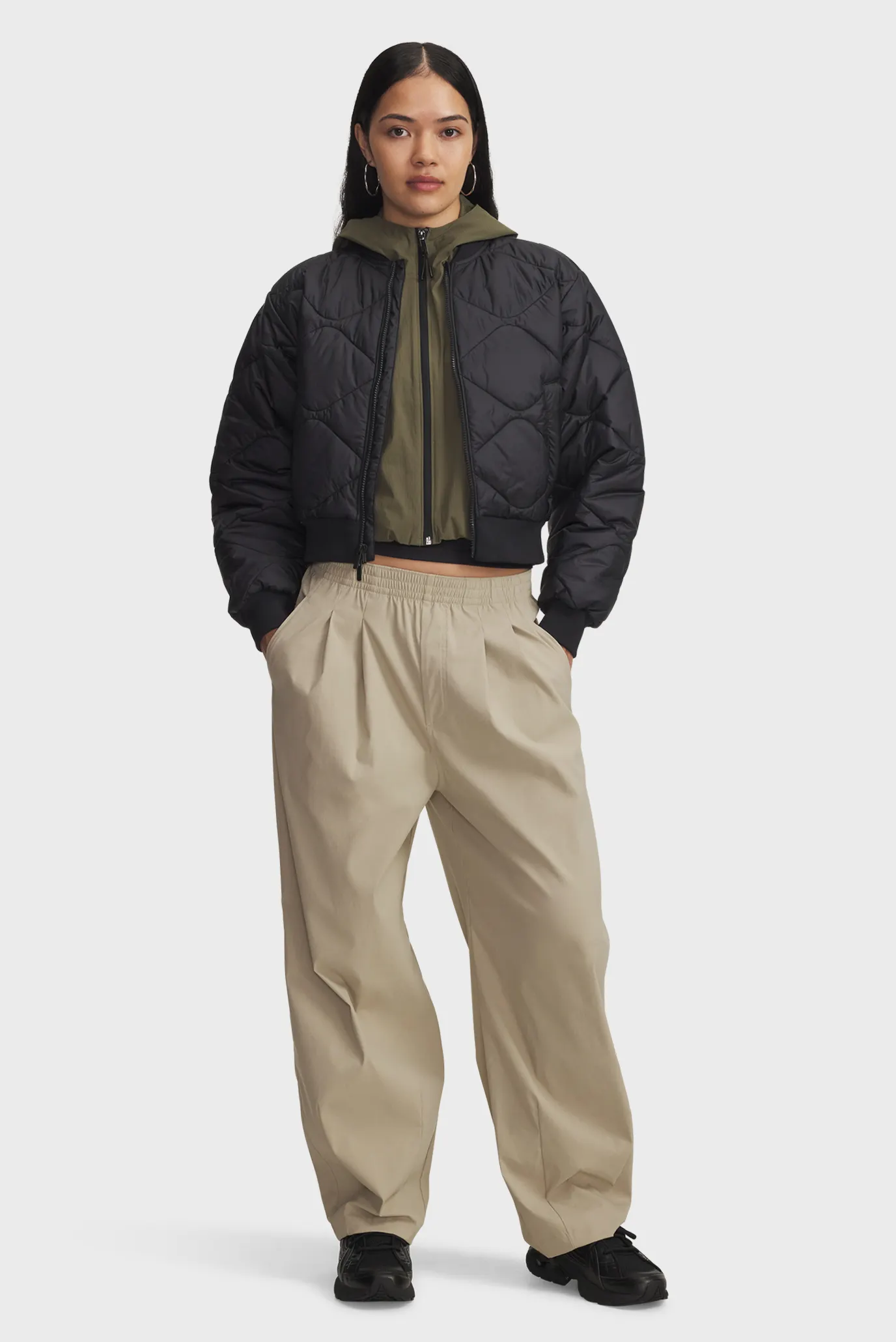 Жіночий чорний бомбер Heritage Bomber 2