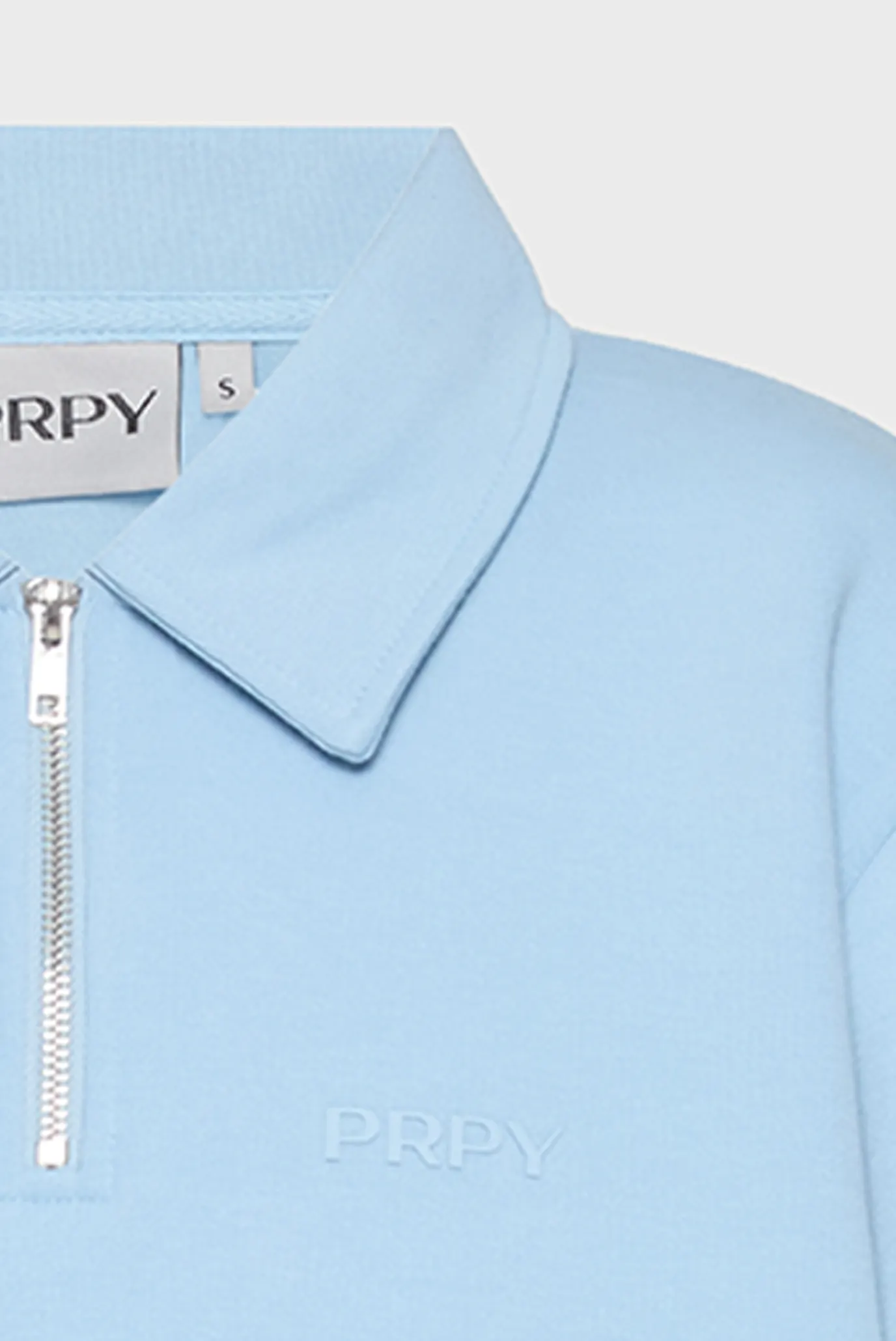 Женское голубое поло 6