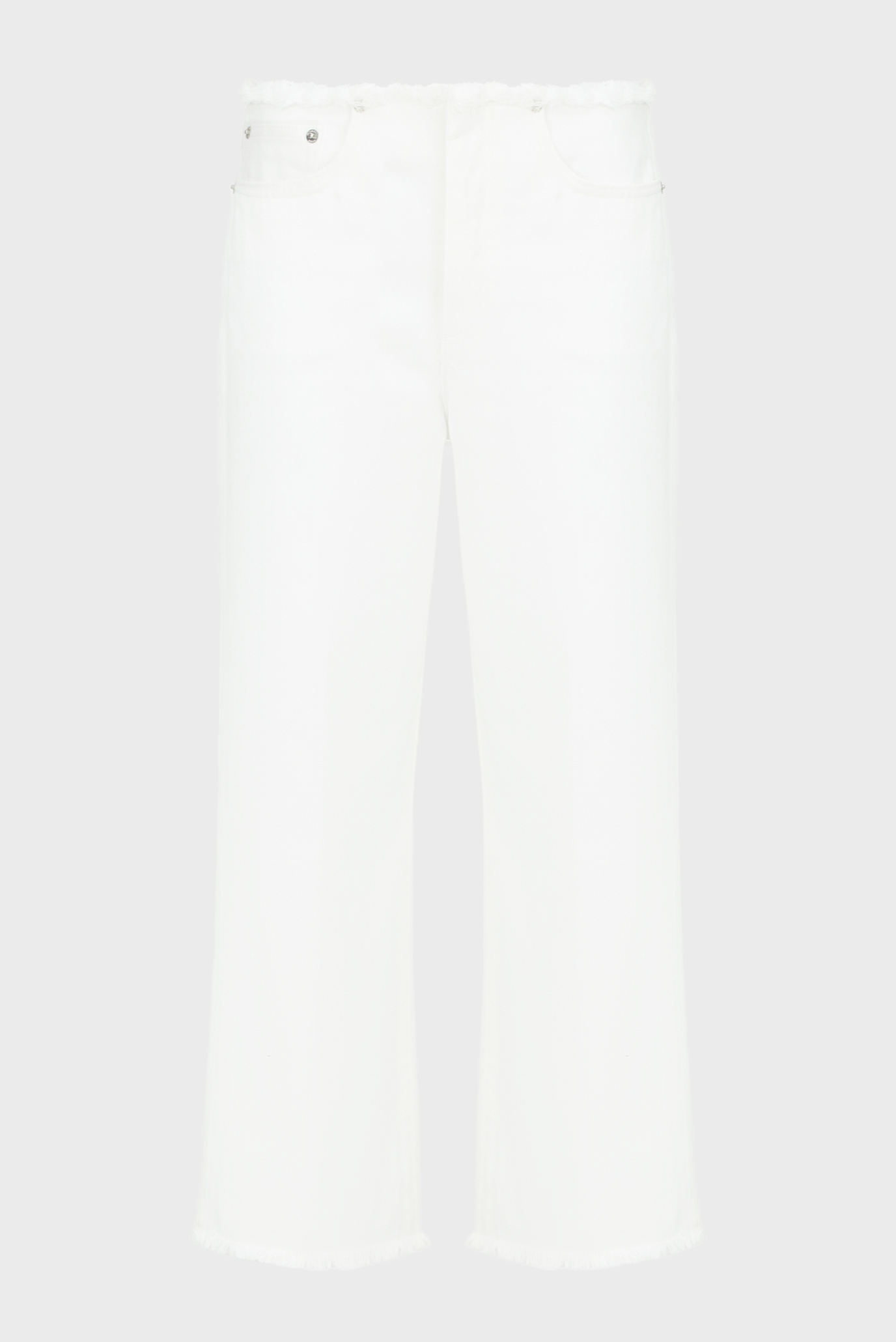 Женские белые джинсы FRAYED WB CROP FLARE JEAN 1