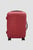 Красный пластиковый чемодан