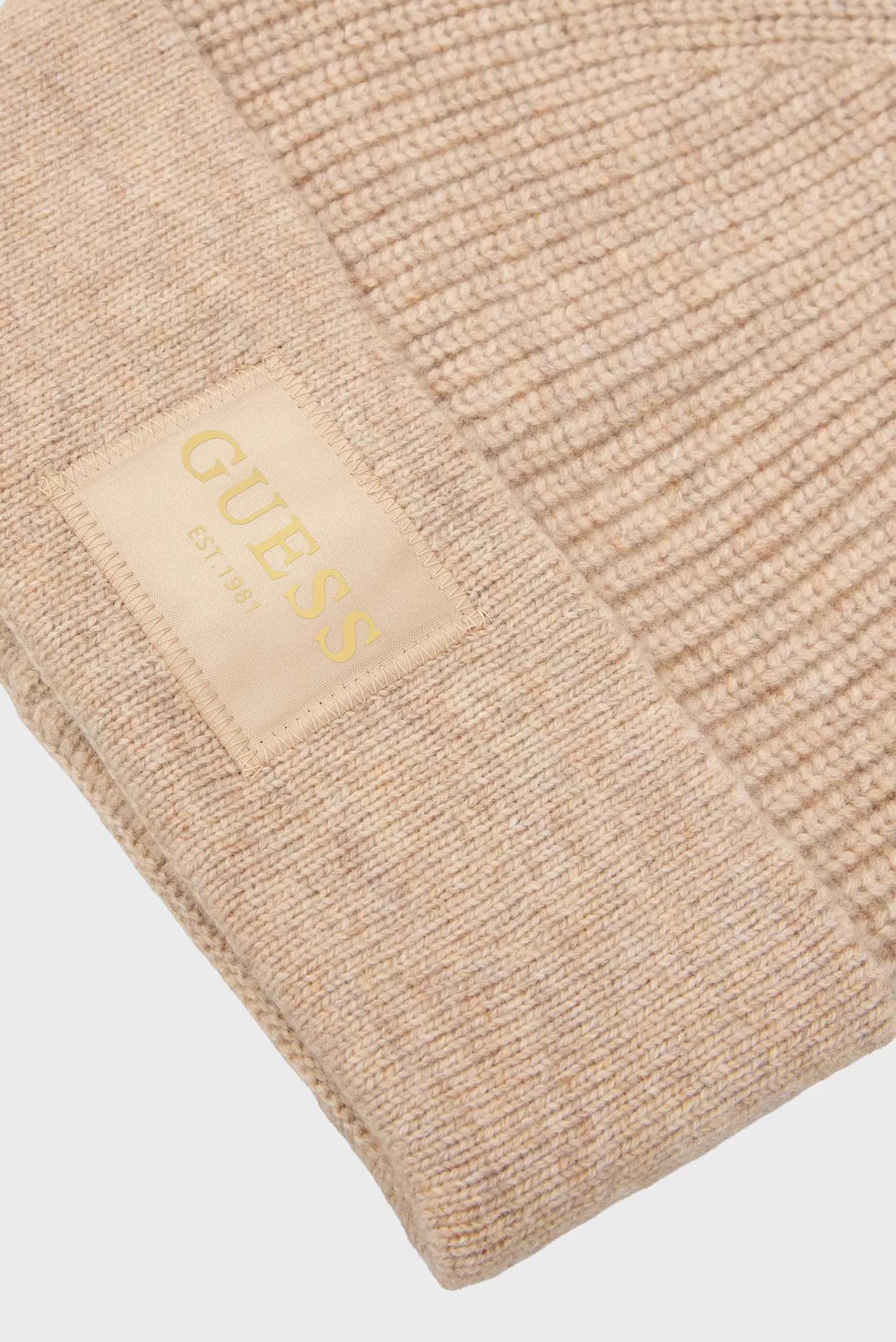 Женская бежевая шерстяная шапка BRENTON 3