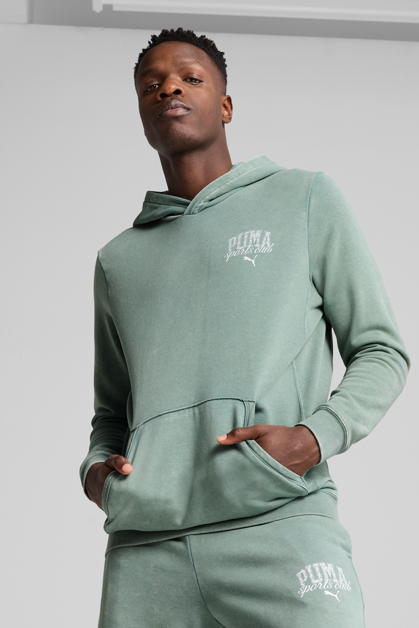 Чоловіче м'ятне худі PUMA Class Washed Hoodie Men 1