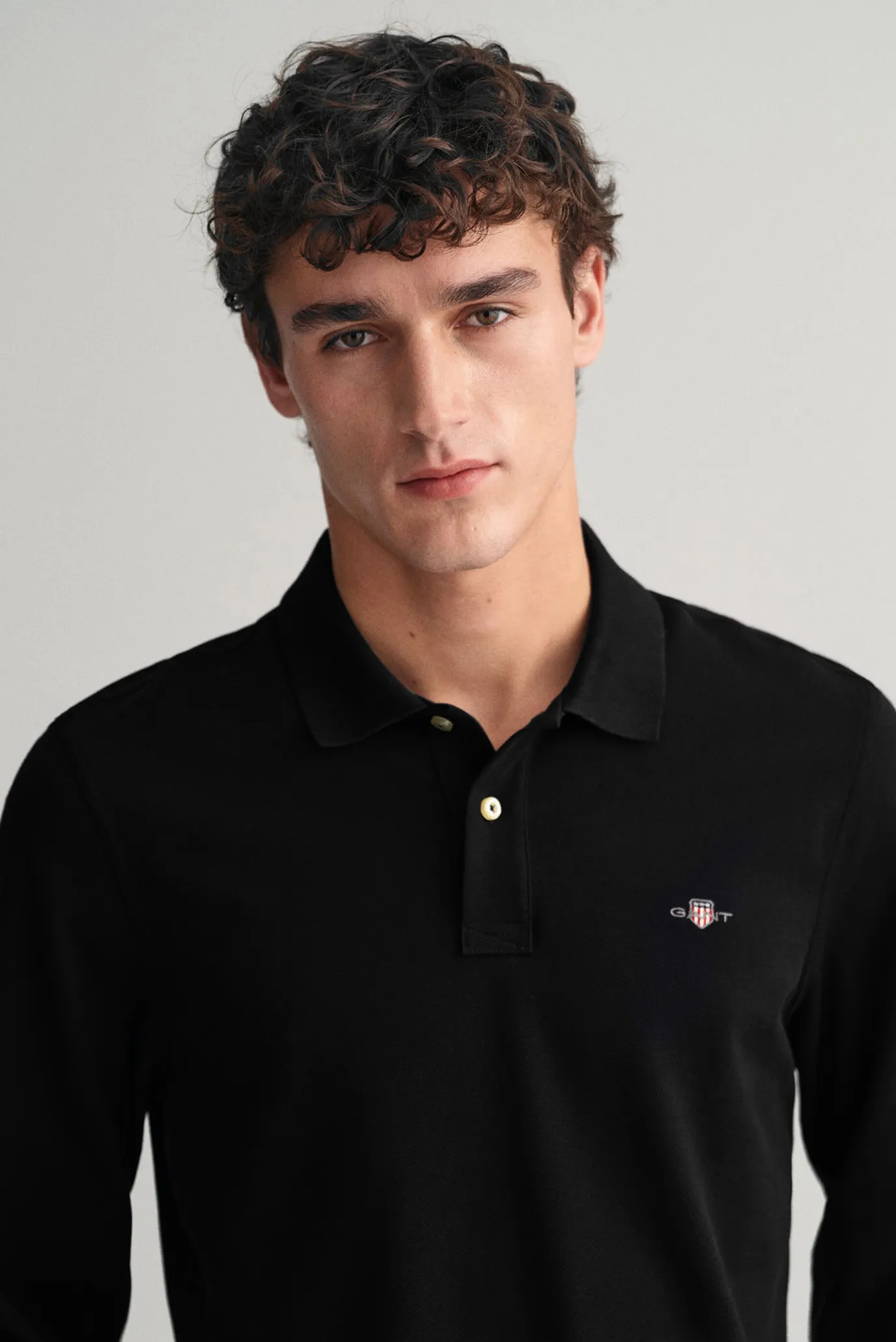 Мужское черное поло 4