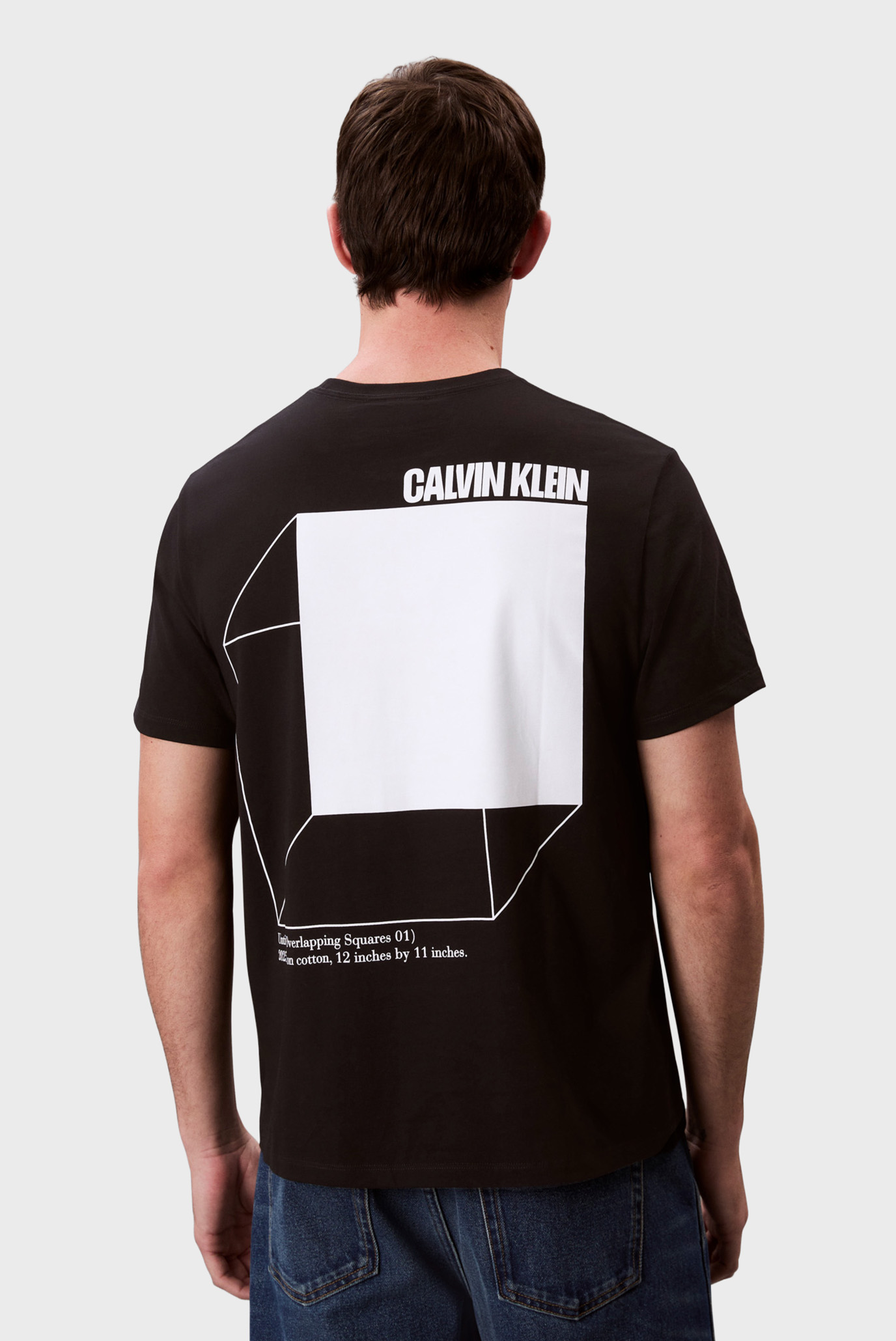 Мужская черная футболка SS 20s 3DBOX Черный M Calvin Klein Jeans LV04RC805G Мужская черная футболка SS 20s 3DBOX Черный M Calvin Klein Jeans LV04RC805G