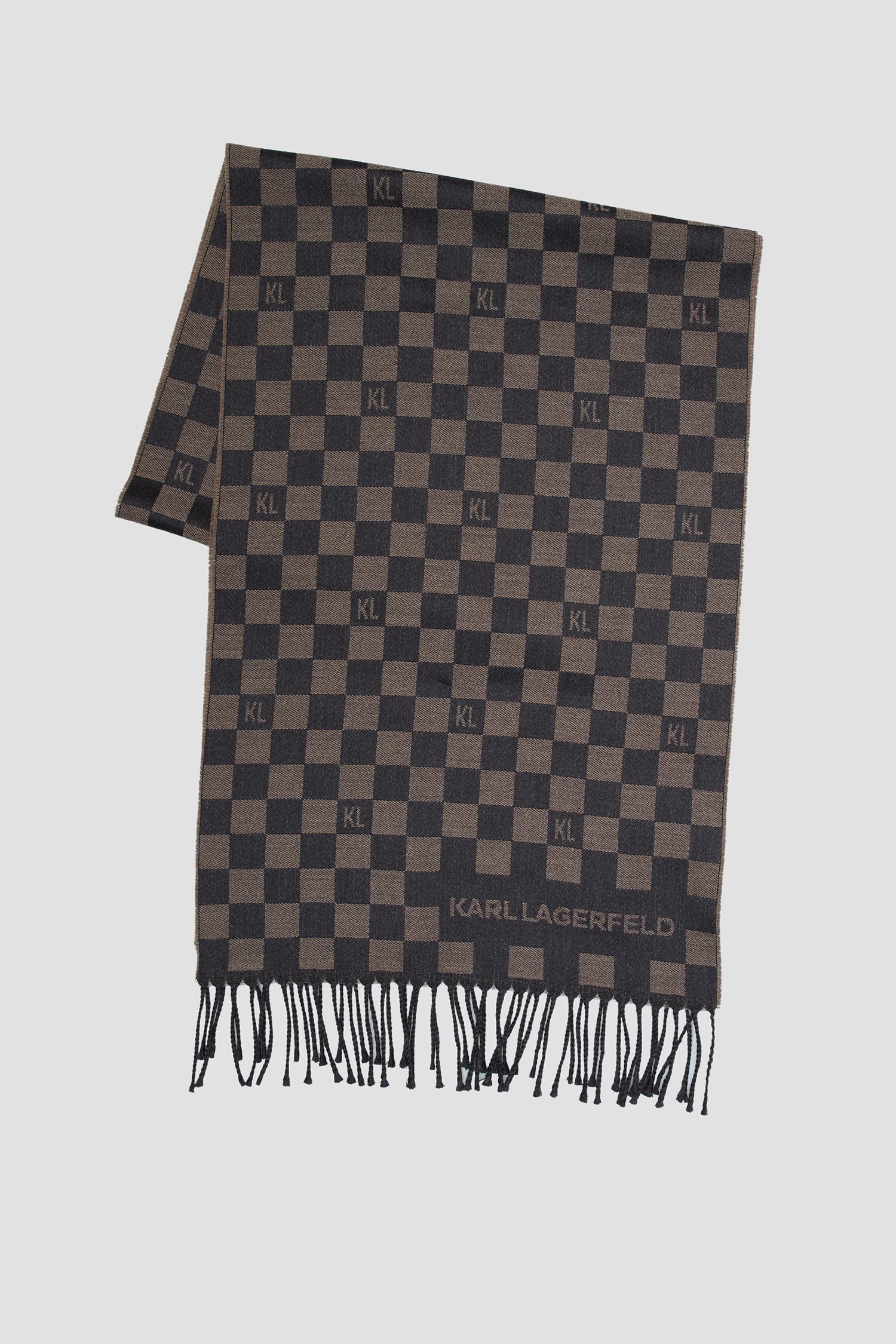 Мужской шерстяной шарф в клетку Разноцветный ONESIZE Karl Lagerfeld 534131.805001;480 Мужской шерстяной шарф в клетку Разноцветный ONESIZE Karl Lagerfeld 534131.805001;480