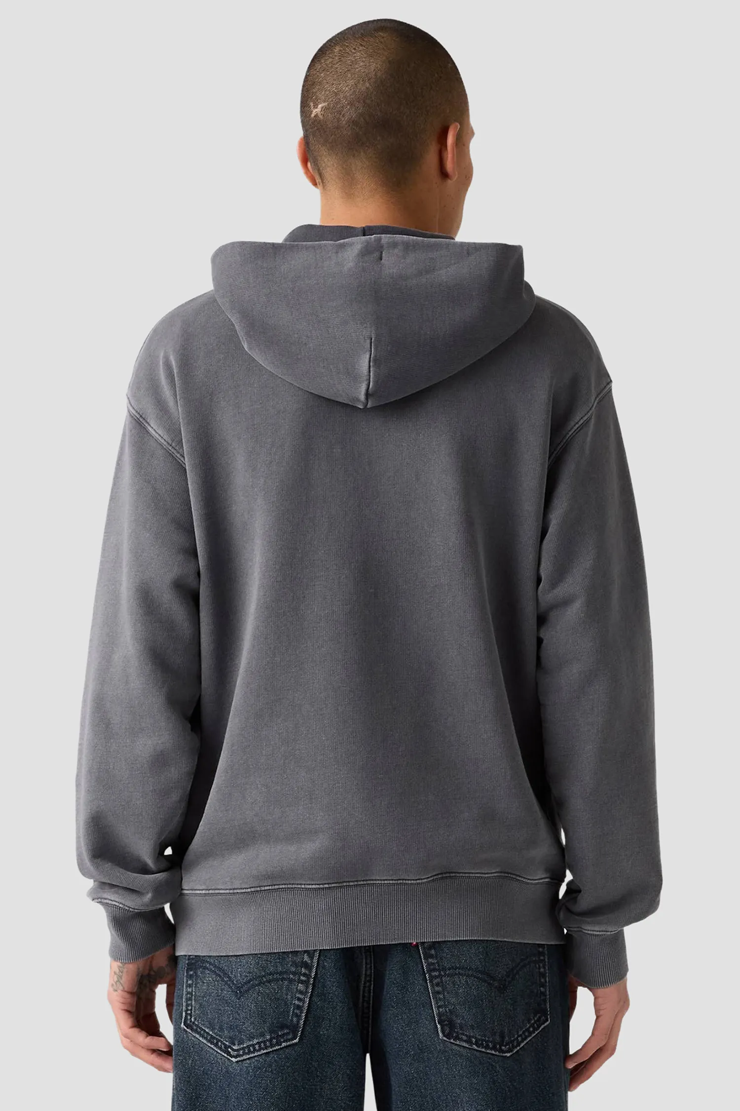 Мужское темно-серое худи 3