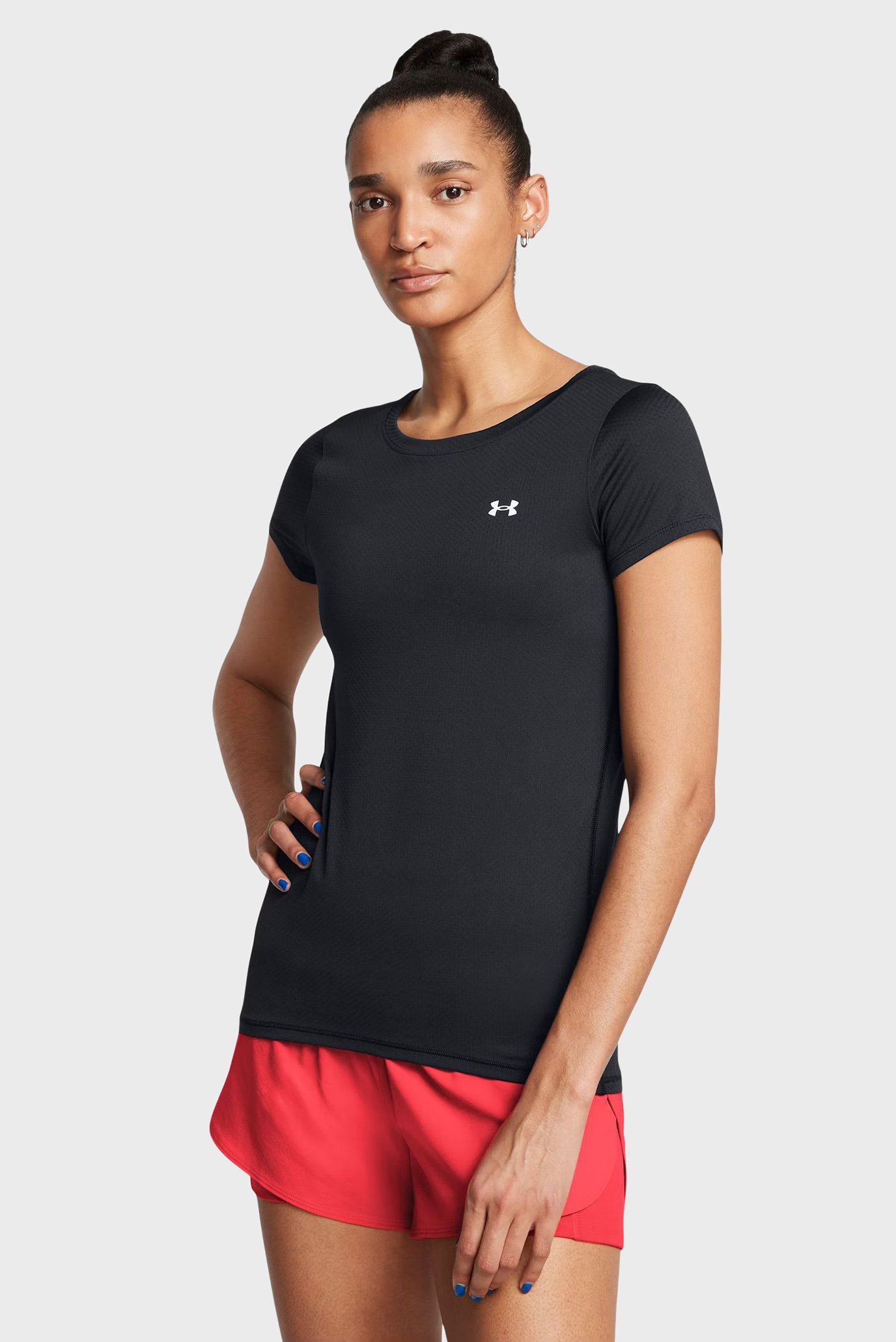 Женская черная футболка UA HG Armour SS Черный XXS Under Armour 1328964-001 Женская черная футболка UA HG Armour SS Черный XXS Under Armour 1328964-001