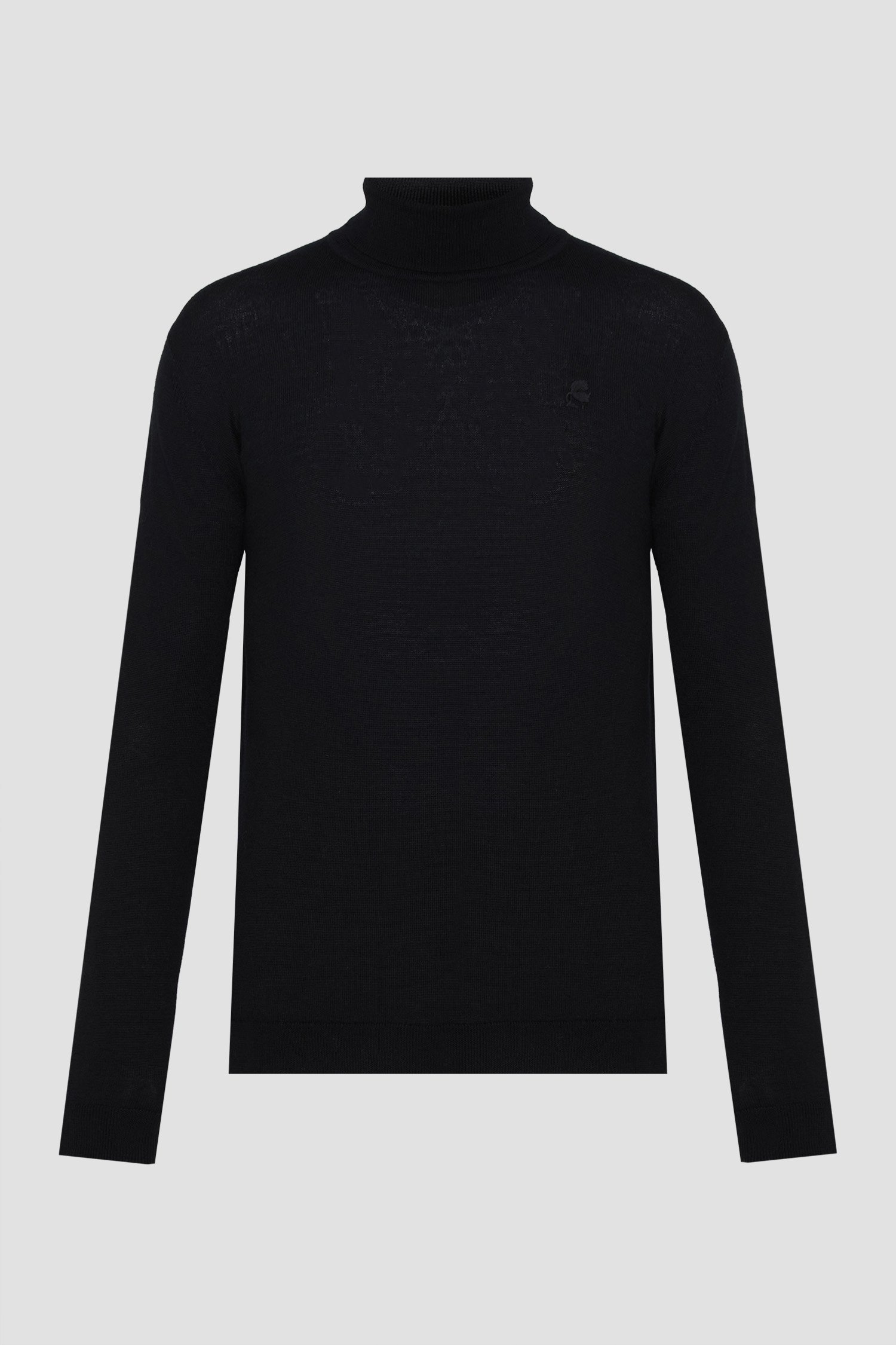 Мужской черный шерстяной гольф Черный M Karl Lagerfeld 553399.655058;990 Мужской черный шерстяной гольф Черный M Karl Lagerfeld 553399.655058;990
