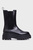 Жіночі чорні шкіряні челсі FLATFORM CHELSEA BOOT MG LTH