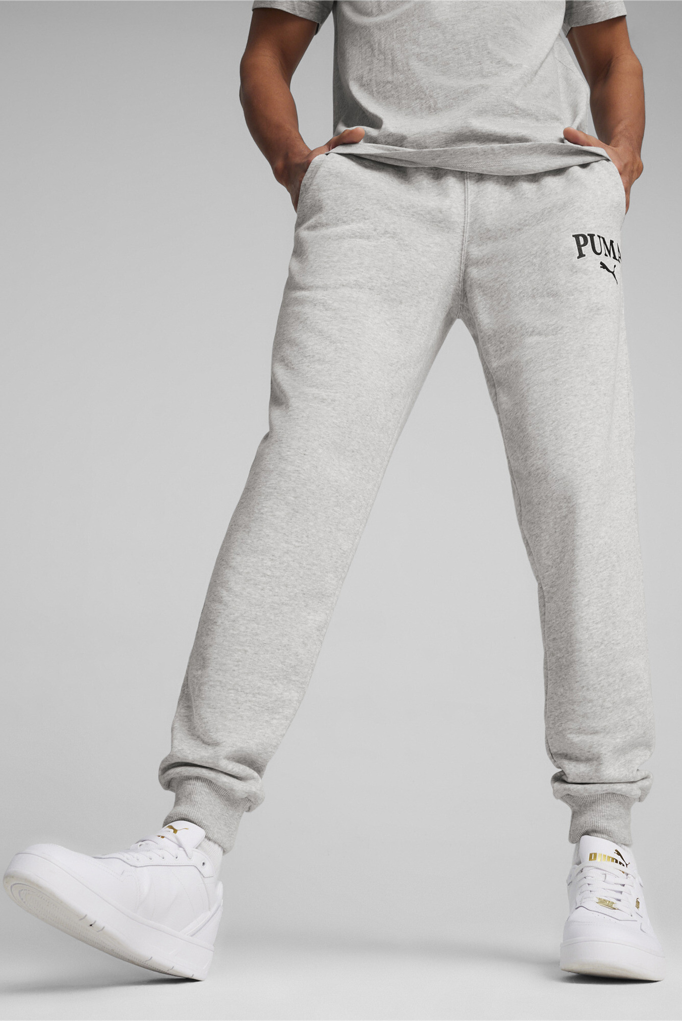 Мужские светло-серые спортивные брюки PUMA SQUAD Track Pants PUMA 678972