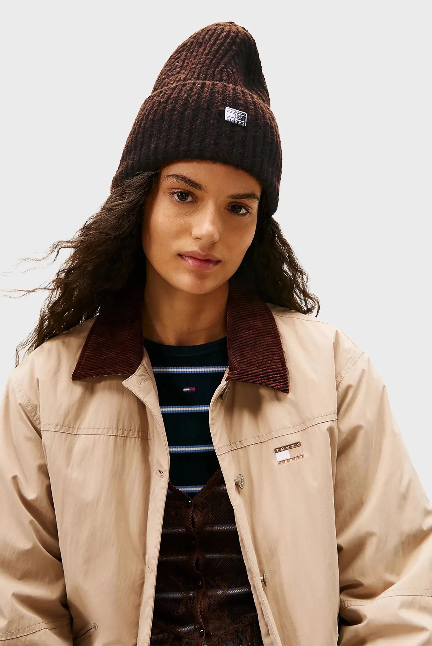 Женская темно-коричневая шерстяная шапка HERITAGE 2