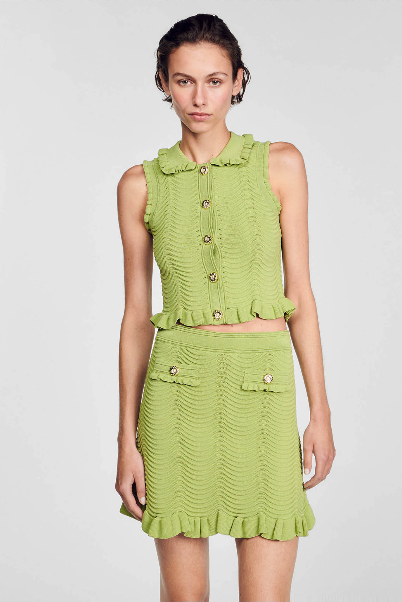 Женская зеленая юбка 1