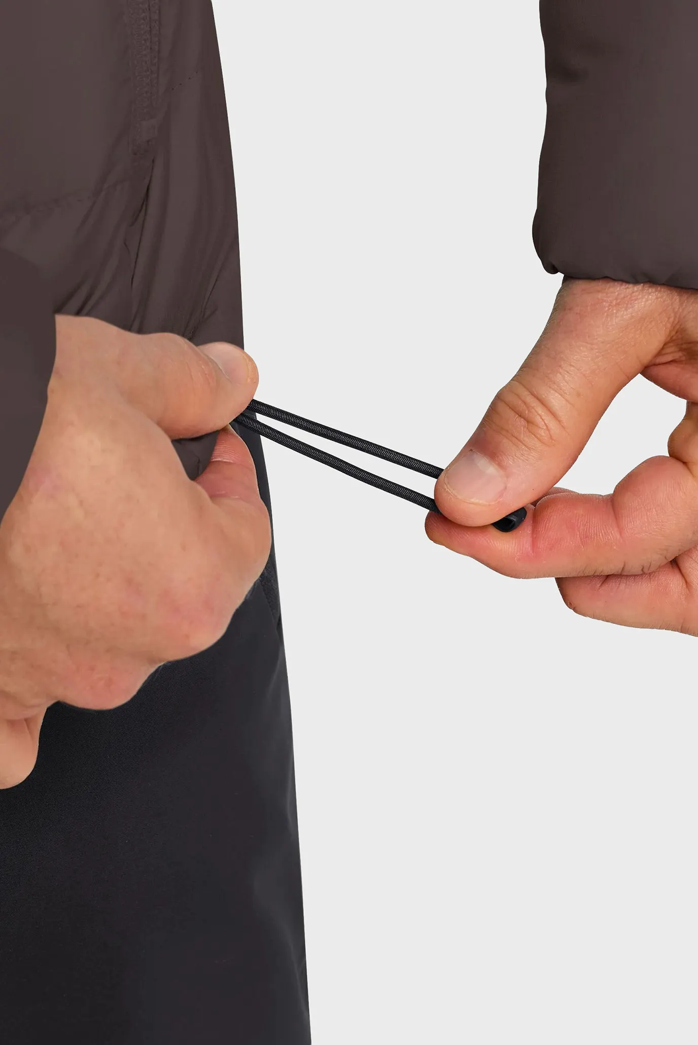 Мужской темно-коричневый пуховик 6