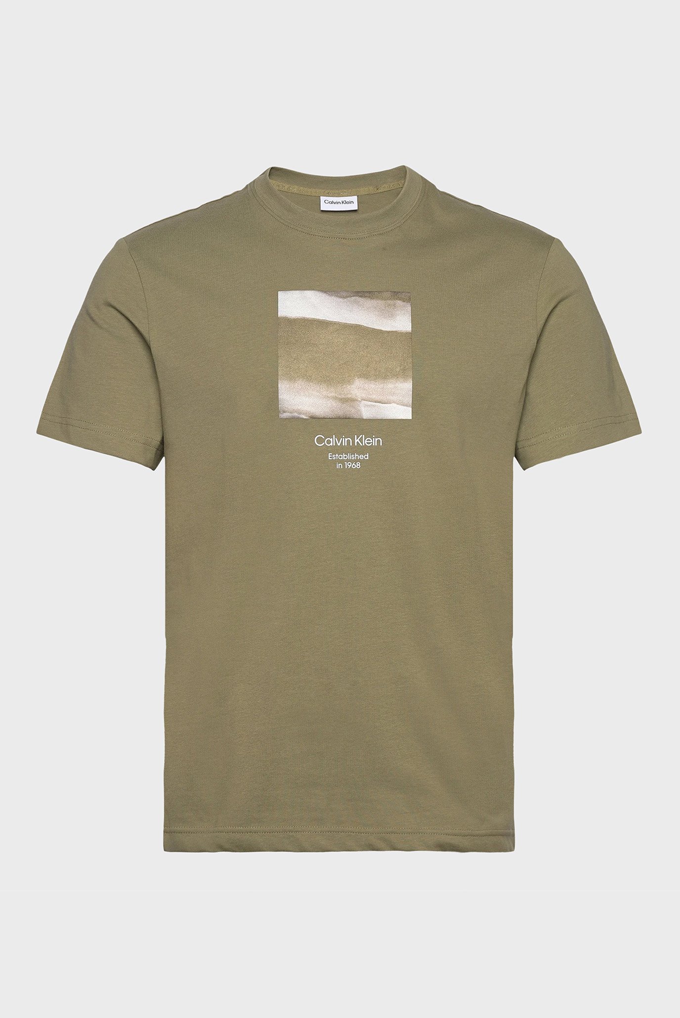 Мужская оливковая футболка DIFFUSED GRAPHIC 1