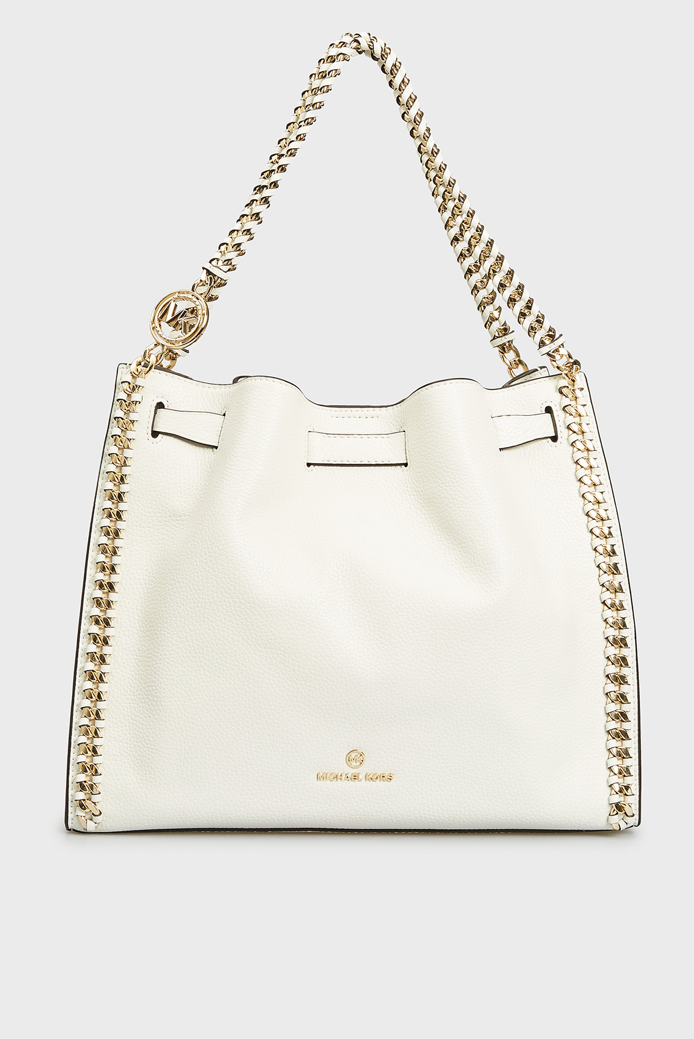 Женская белая кожаная сумка Mina 1