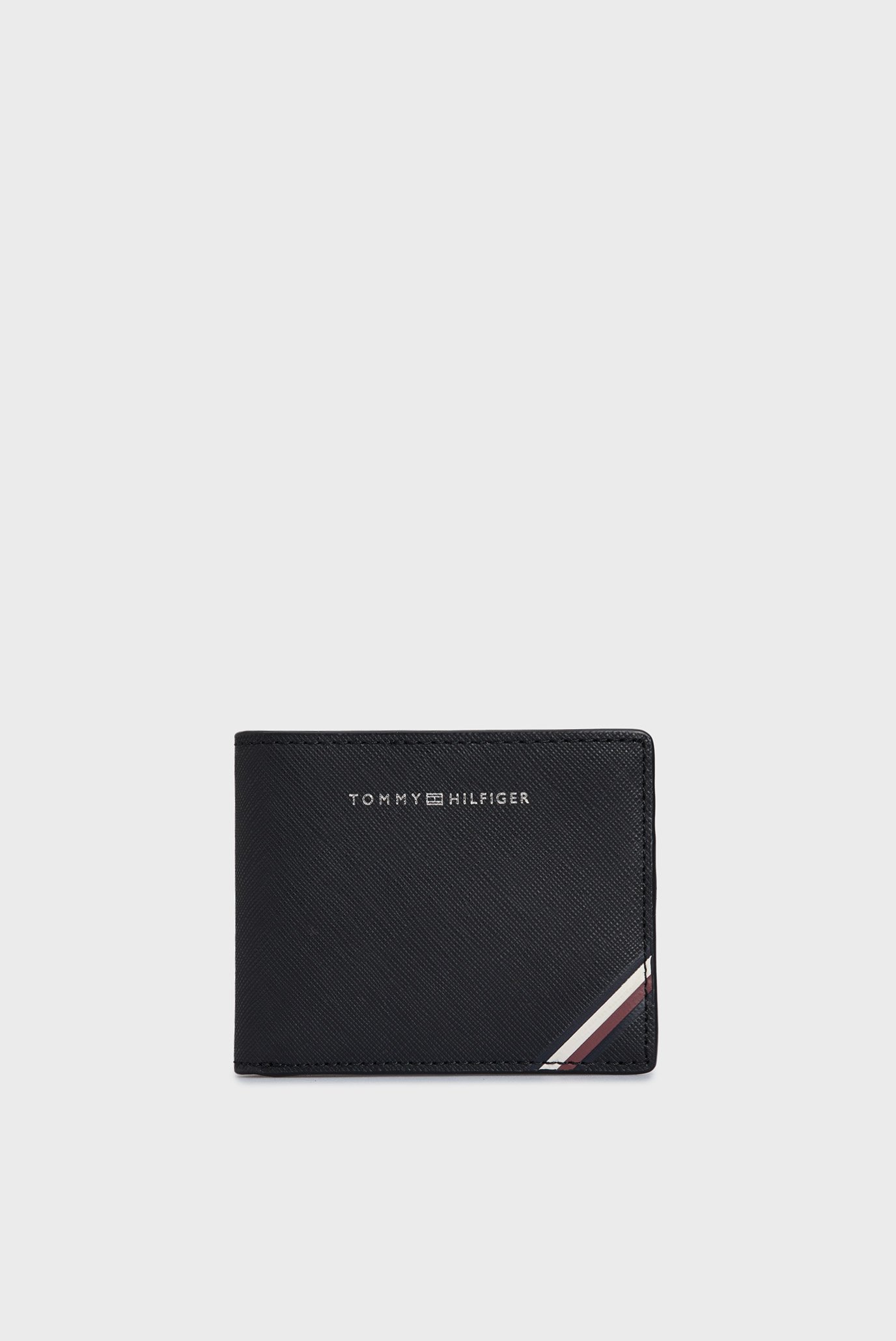 Чоловічий чорний шкіряний гаманець TH CENTRAL MINI CC WALLET 1
