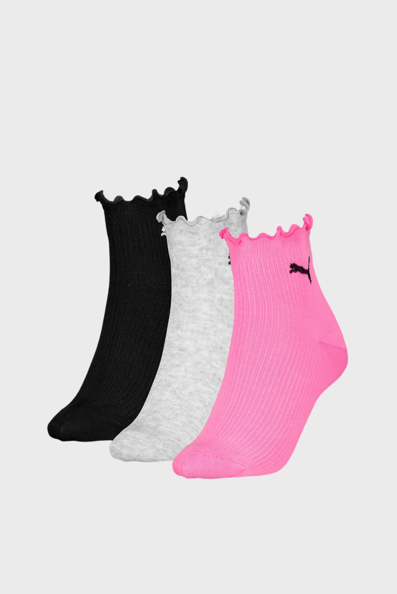 Женские носки (3 пары) PUMA Women's Quarter Socks 3 pack 1