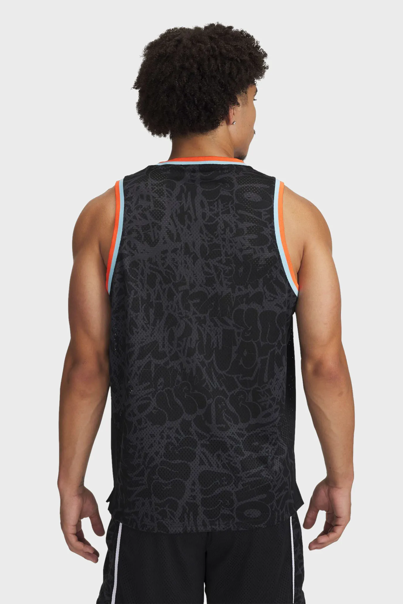 Чоловіча чорна майка з візерунком Zone Pro Mesh Tank Printed 2